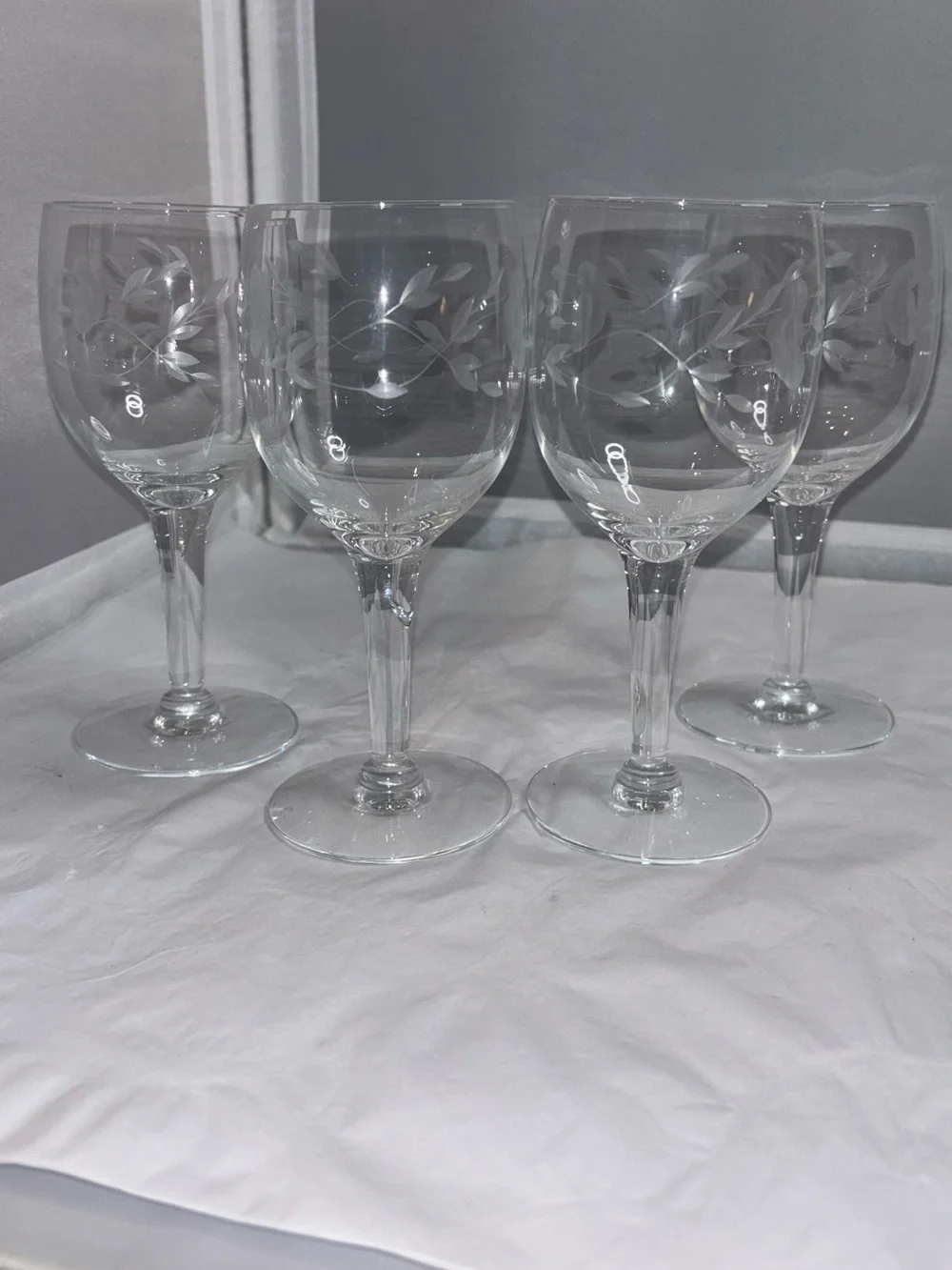 4 Princess house, small wine or port glasses Heritage